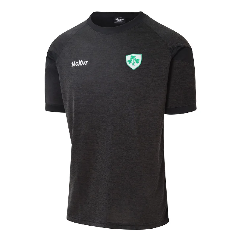 Mc Keever Ireland Supporters Core 22 T-Shirt - Adult - Black-- Spandex Blend Rayon Blend Denim Blend