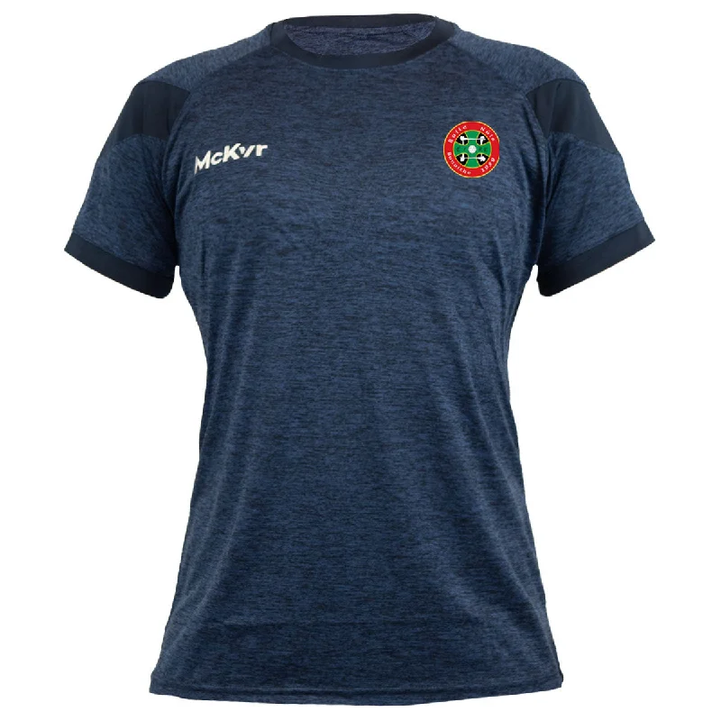 Mc Keever Newcestown GAA Core 22 T-Shirt - Womens - Navy-- Chenille Fabric Brocade Fabric Lace Fabric