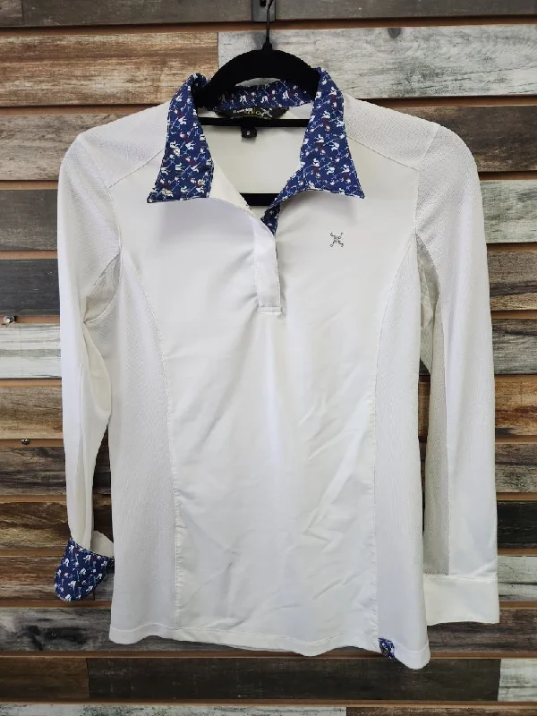USED Tredstep Show Shirt Small White-- Elegant Classic Vintage