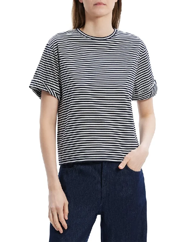 Theory Boxy Rolled T-Shirt-- Anti-Shrink Durable Soft