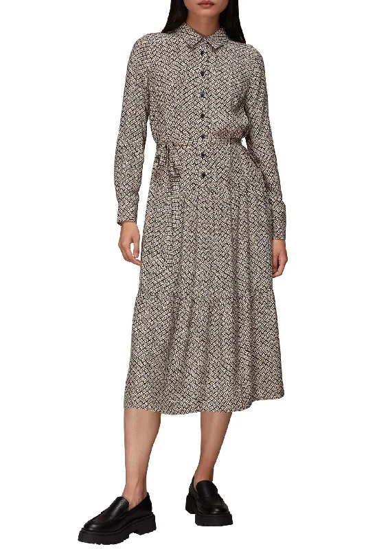 Clover Print Shirt Dress-- Terry Blend Velvet Blend Canvas Blend