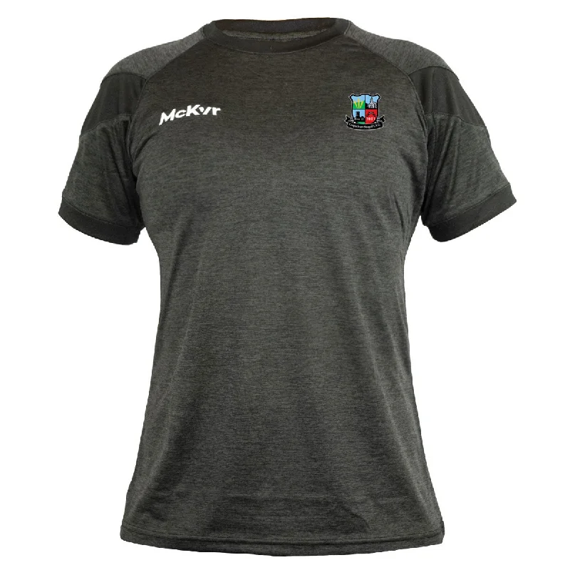 Mc Keever Cappataggle GAA Core 22 T-Shirt - Womens - Black-- Welt Pockets Slit Pockets