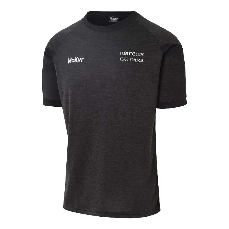 Mc Keever Kildare LGFA Referee Core 22 T-Shirt - Adult - Black-- Fleece Nylon Spandex