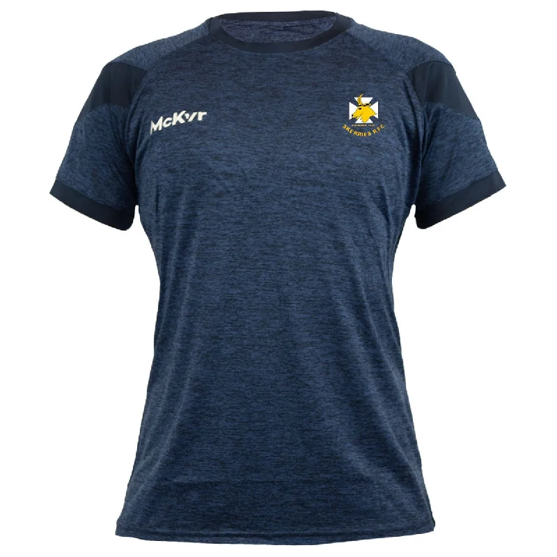 Mc Keever Skerries RFC Core 22 T-Shirt - Womens - Navy-- Real Fur Shearling Chenille