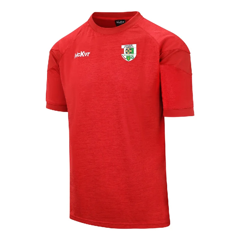 Mc Keever Clonaslee St Manmans GAA Core 22 T-Shirt - Adult - Red-- Fleece Nylon Spandex
