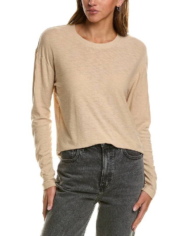 James Perse Boxy T-Shirt-- Lace Blend Ribbed Blend Corduroy Blend