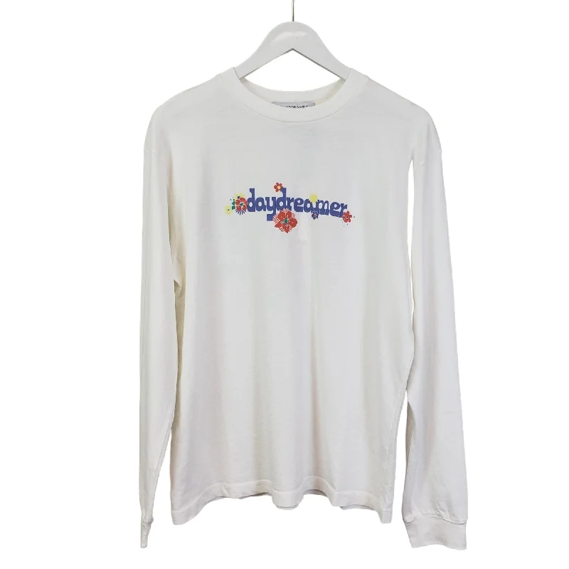 NWT Daydreamer Oversized Flower Logo Long Sleeve T-Shirt Size XS/S-- Polka Dot Checkered Tartan