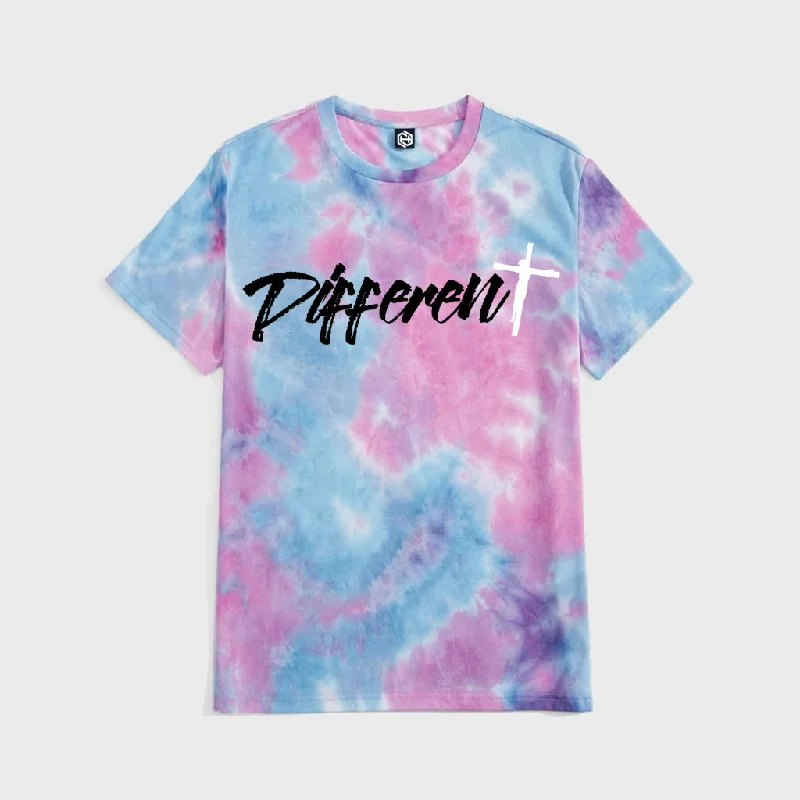 Different Tie Dye T-shirt-- Fleece Nylon Spandex