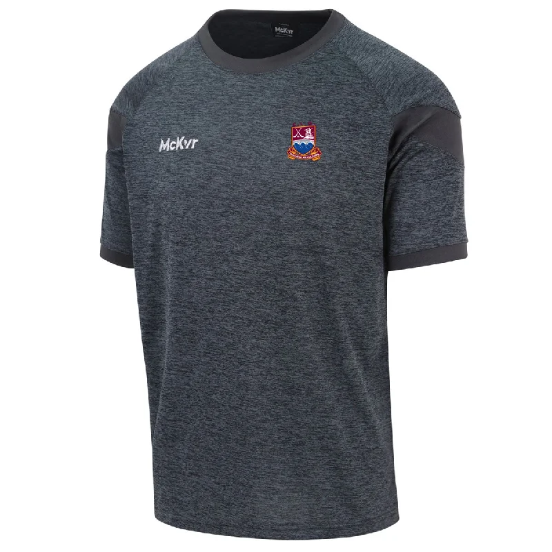 Mc Keever Clarinbridge GAA Core 22 T-Shirt - Adult - Charcoal-- Rayon Velvet Corduroy
