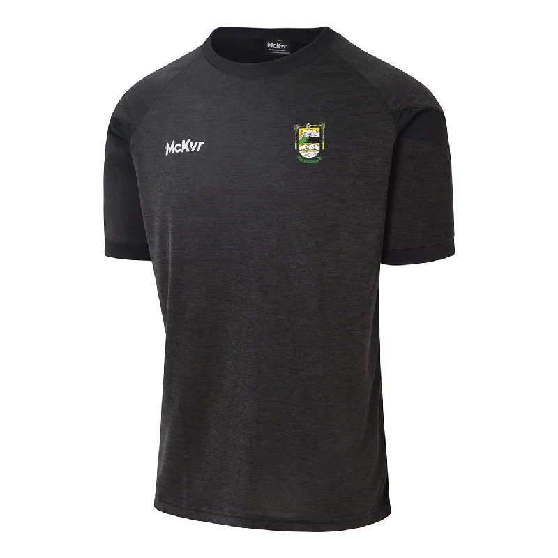 Mc Keever An Riocht GFC Core 22 T-Shirt - Adult - Black-- Notch Collar Peter Pan Collar Cowl Neck
