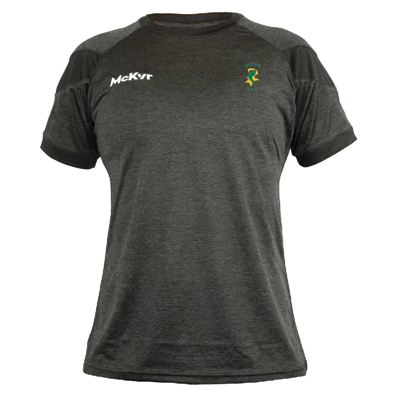 Mc Keever Boyne RFC Core 22 T-Shirt - Womens - Black-- Zippered Front Buttoned Front Snap Front