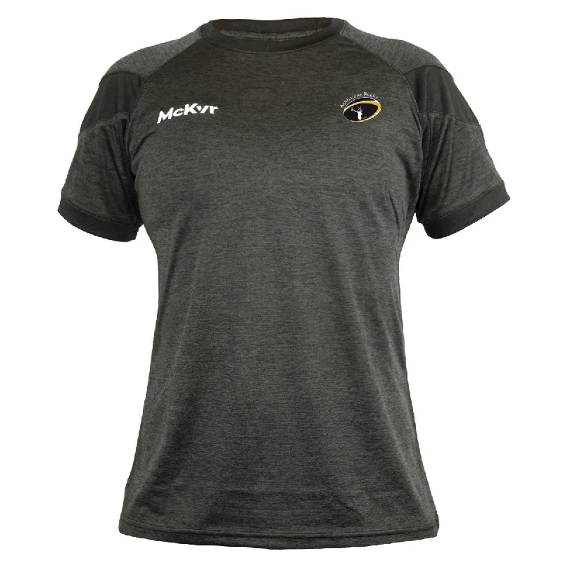Mc Keever Ashbourne Rugby Club Core 22 T-Shirt - Womens - Black-- Print Jacquard Patchwork