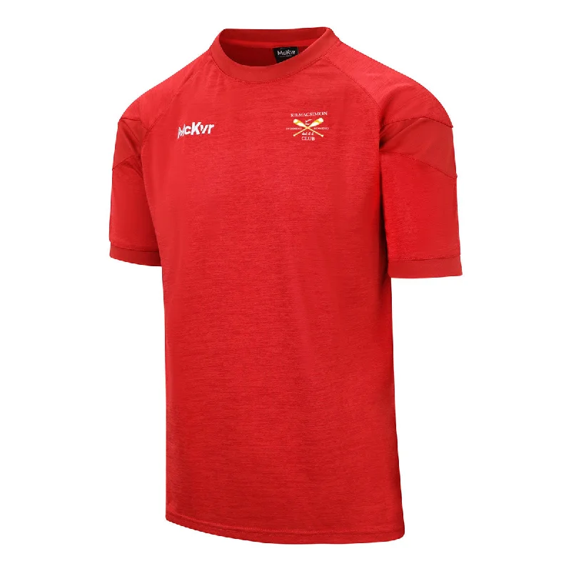 Mc Keever Kilmacsimon Rowing Club Core 22 T-Shirt - Adult - Red-- Notch Collar Peter Pan Collar Cowl Neck