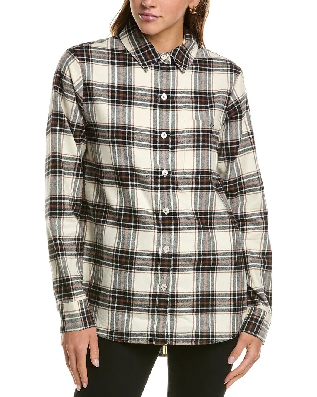 Chaser Plaid Flannel Jackson Button-Down Shirt-- Fashionable Trendy Casual