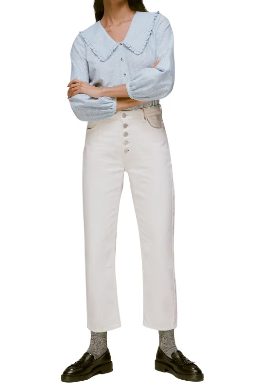 Stripe Spot Shirt-- Cashmere Blend Cotton Blend Poly Blend
