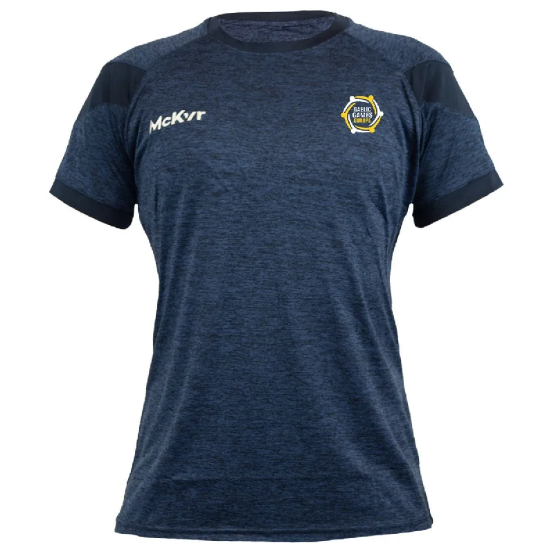 Mc Keever Gaelic Games Europe Core 22 T-Shirt - Womens - Navy-- Seamless Knitted Crochet
