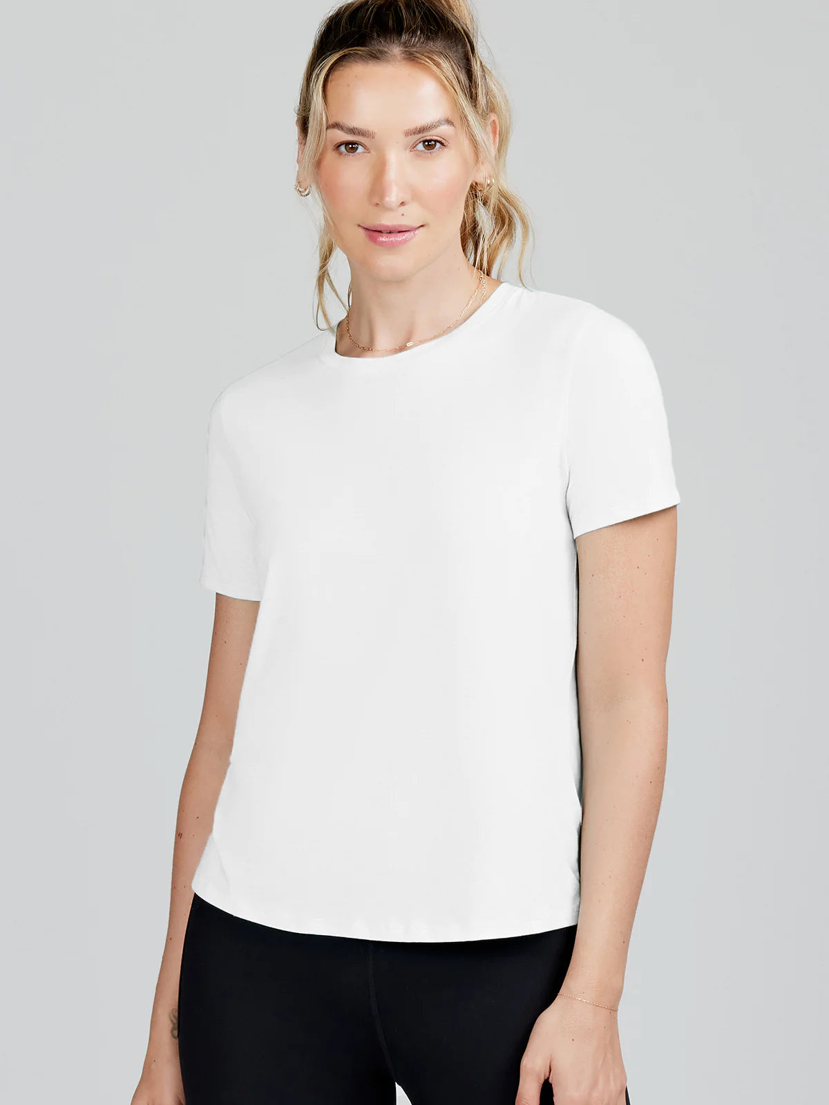 tasc All Day T - Shirt-- Seamless Knitted Crochet