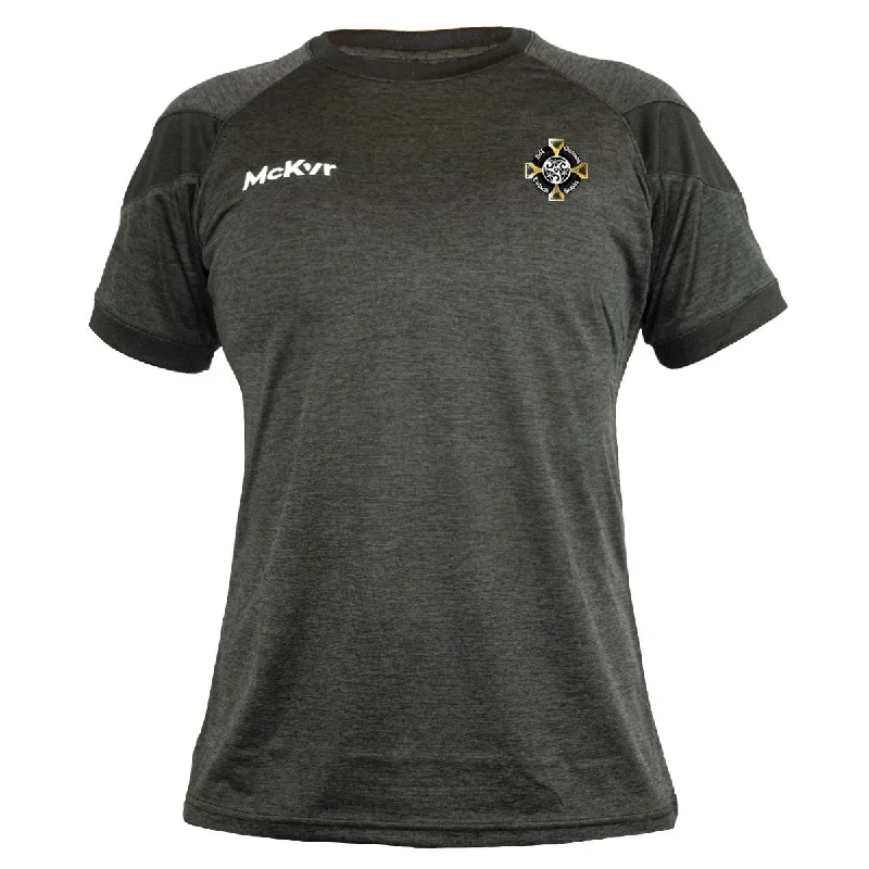 Mc Keever Tullysaran Road Bowls Core 22 T-Shirt - Womens - Black-- Satin Blend Silk Blend Wool Blend