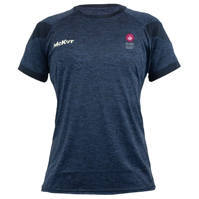 Mc Keever NUI Galway Core 22 T-Shirt - Womens - Navy-- Polka Dot Checkered Tartan