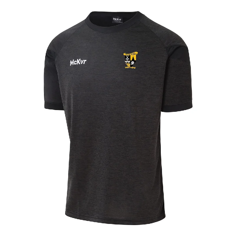 Mc Keever St Marys GAA Core 22 T-Shirt - Adult - Black-- Ribbed Striped Patterned