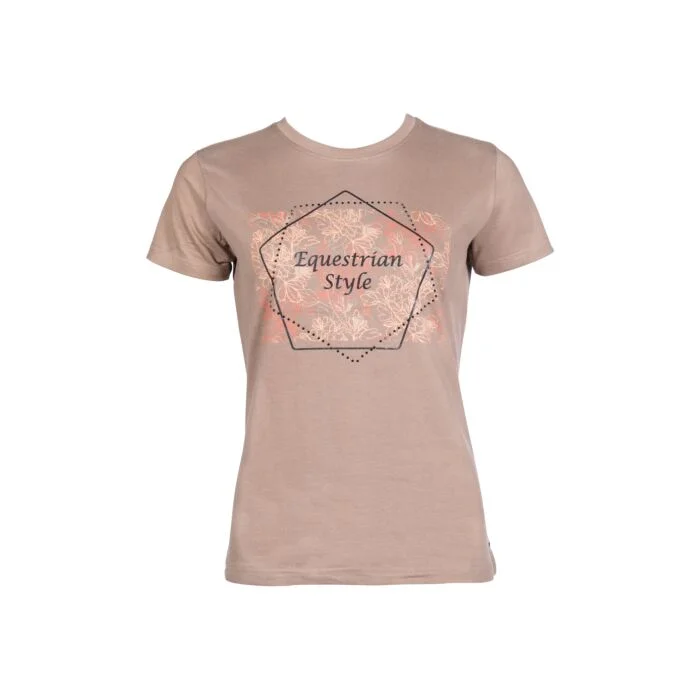 T-shirt -Savona Print- Style-- Asymmetrical Pockets Print