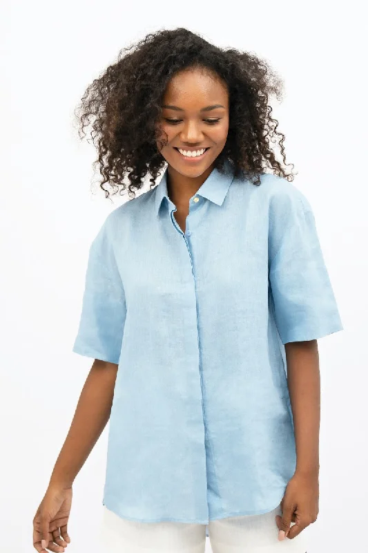 Seville  - Short Sleeves Shirt - Sommerhus-- Layered Multi-layer Single Layer