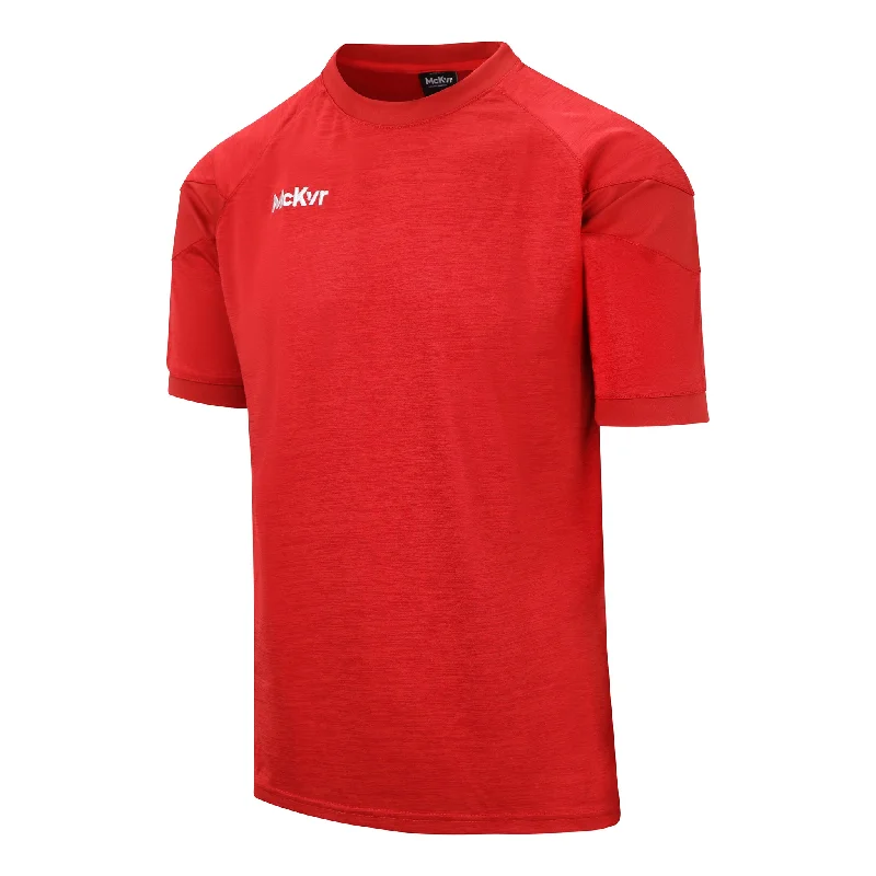 Mc Keever Core 22 T-Shirt - Adult - Red-- Front Pockets Side Pockets Patch Pockets