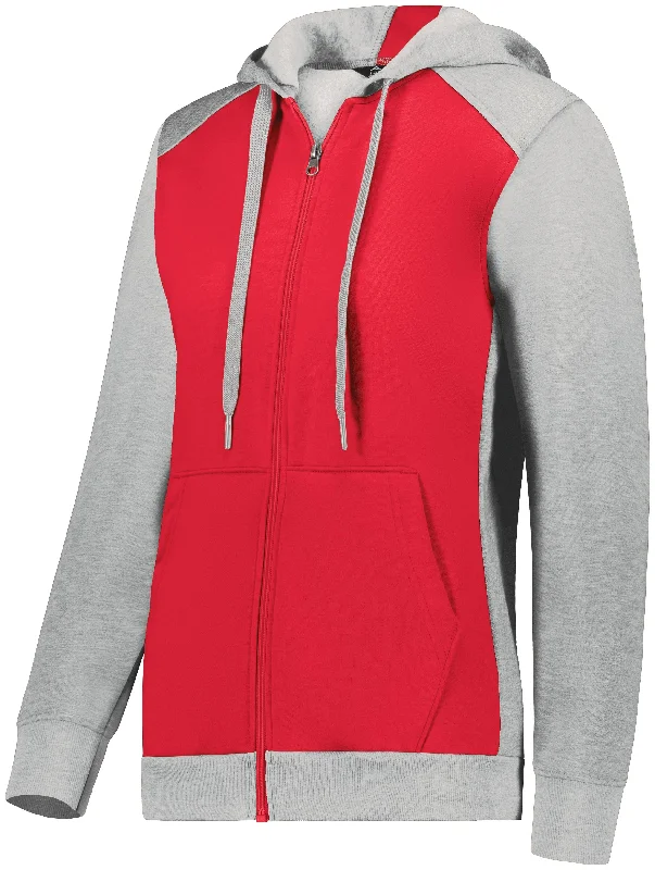 SCARLET/GREY HEATHER