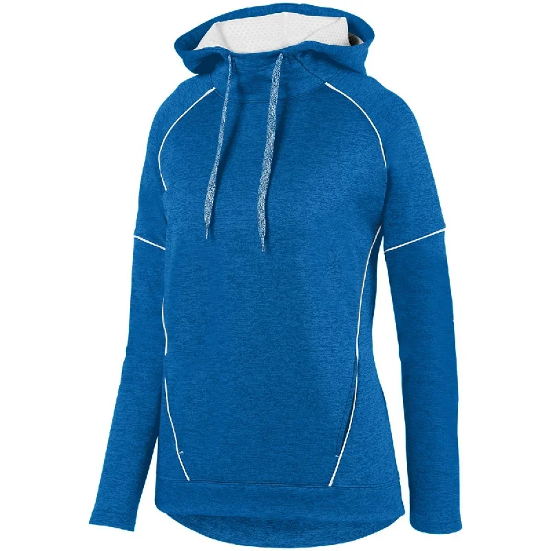 Ladies Zoe Tonal Heather Hoodie 5556 Hoodie with Bell Sleeves Flared Feminine