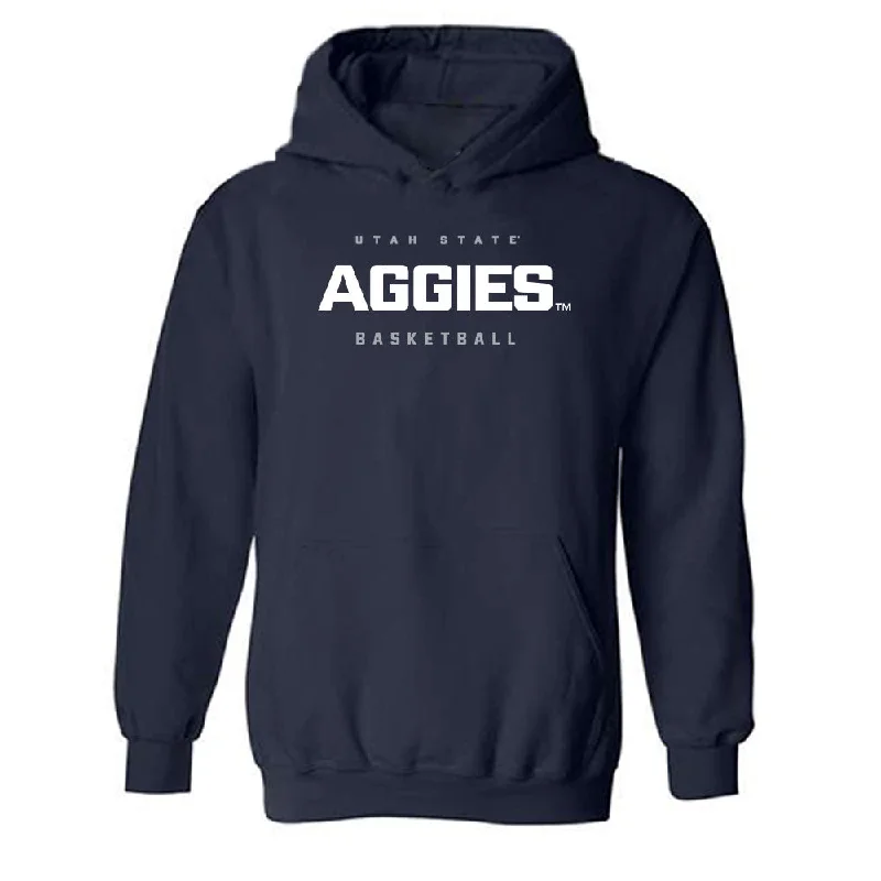 Utah State - NCAA Women's Basketball : Ivory Finley - Hooded Sweatshirt Hoodie with Hem Lace Feminine Delicate