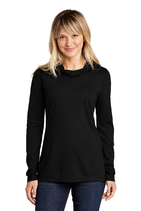 Sport-Tek  Ladies PosiCharge  Tri-Blend Wicking Long Sleeve Hoodie LST406 Hoodie with Pattern Geometric Abstract