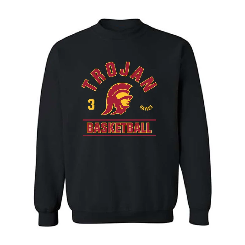 USC - NCAA Women's Basketball : Aaliyah Gayles - Classic Fashion Shersey Crewneck Sweatshirt Hoodie with Crew Neck Simple Timeless