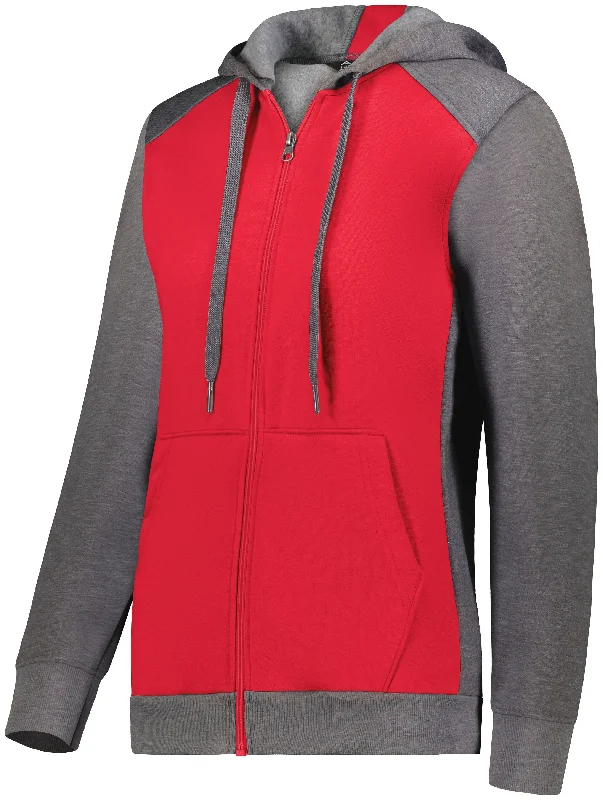 SCARLET/CARBON HEATHER