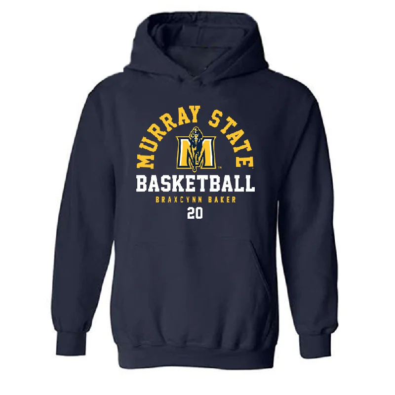 Murray State - NCAA Women's Basketball : Braxcynn Baker - Classic Fashion Shersey Hooded Sweatshirt Hoodie with Embroidery Detailed Premium