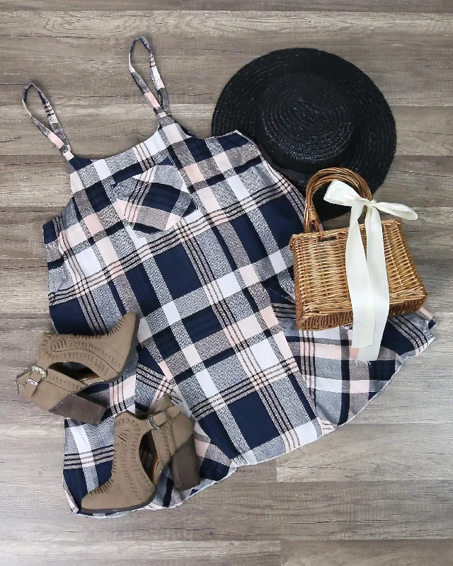 Final Sale - Somedays Lovin - Morning Rain Pinafore Plaid Dress in Multi Tunics Stylish modern
