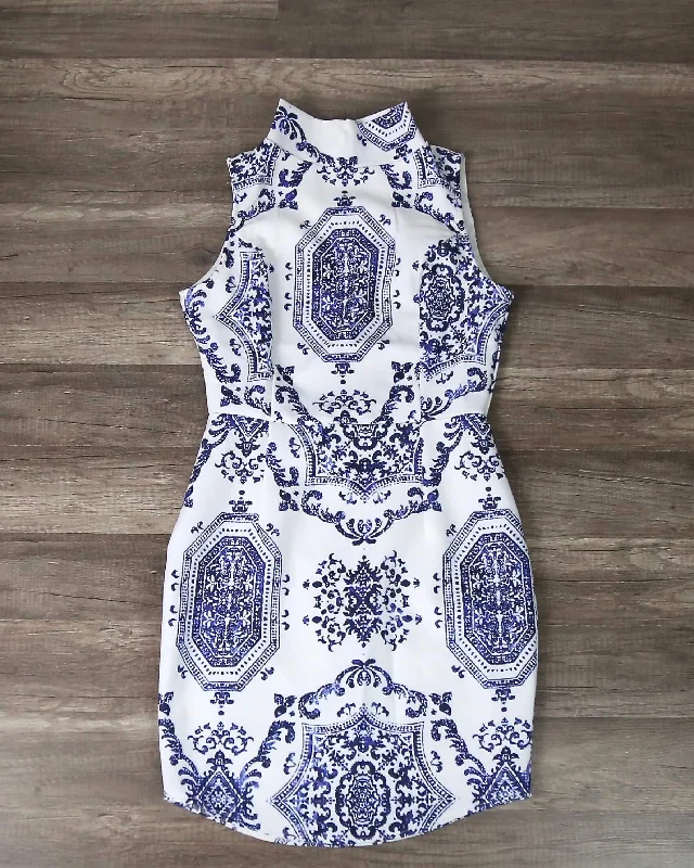 Oh So Fine! Porcelain Print Dress Tunics Sale discount