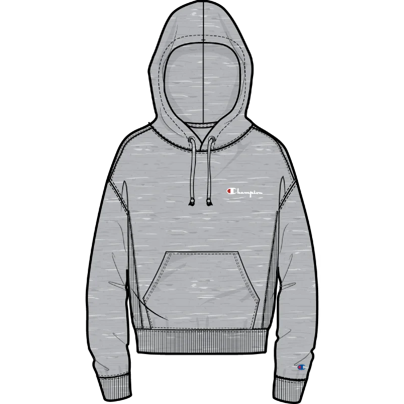 Women's Champion Reverse Weave Po Hoodie Hoodie with Applique Textured Unique