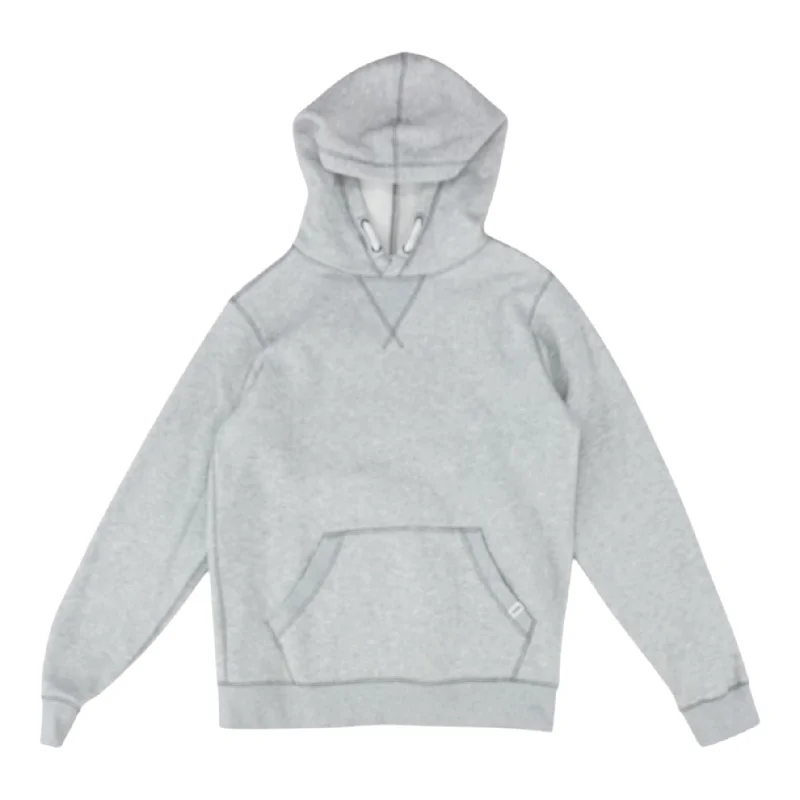Gray Solid Hoodie Hoodie with Elastic Waist Stretchable Comfortable