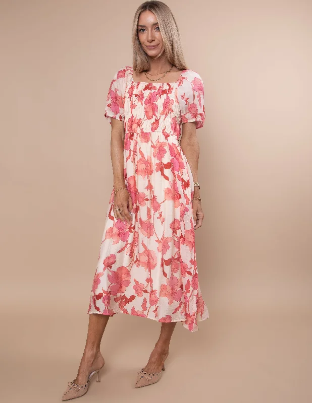 Vallet Floral Dress Tunics Sale discount