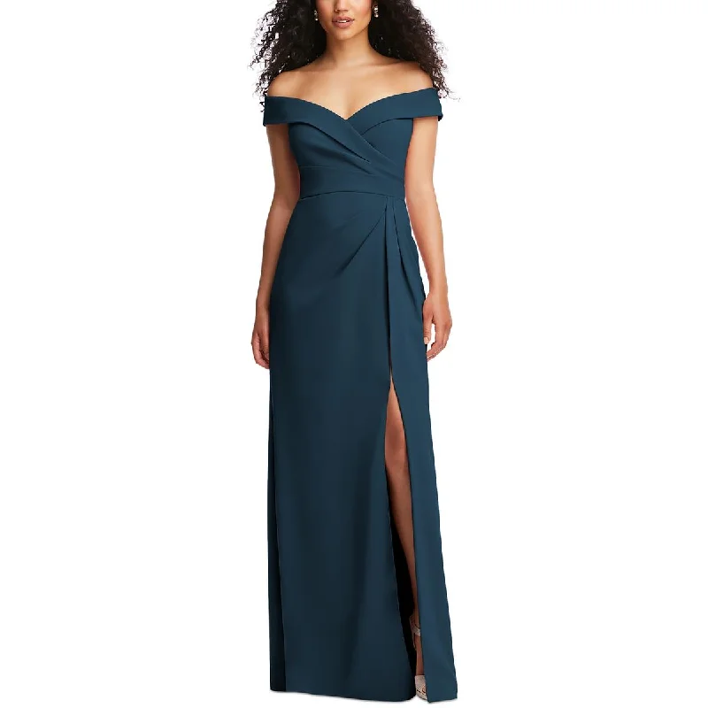 After Six Womens Woven Long Evening Dress Tunic Top Casual