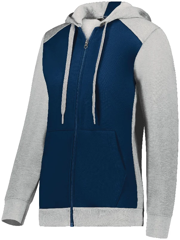 NAVY/GREY HEATHER