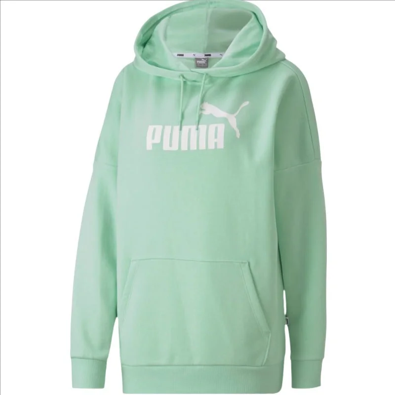 Women's Puma ESS+ Elongated Hoodie Tr Hoodie with Cropped Fit Short Trendy