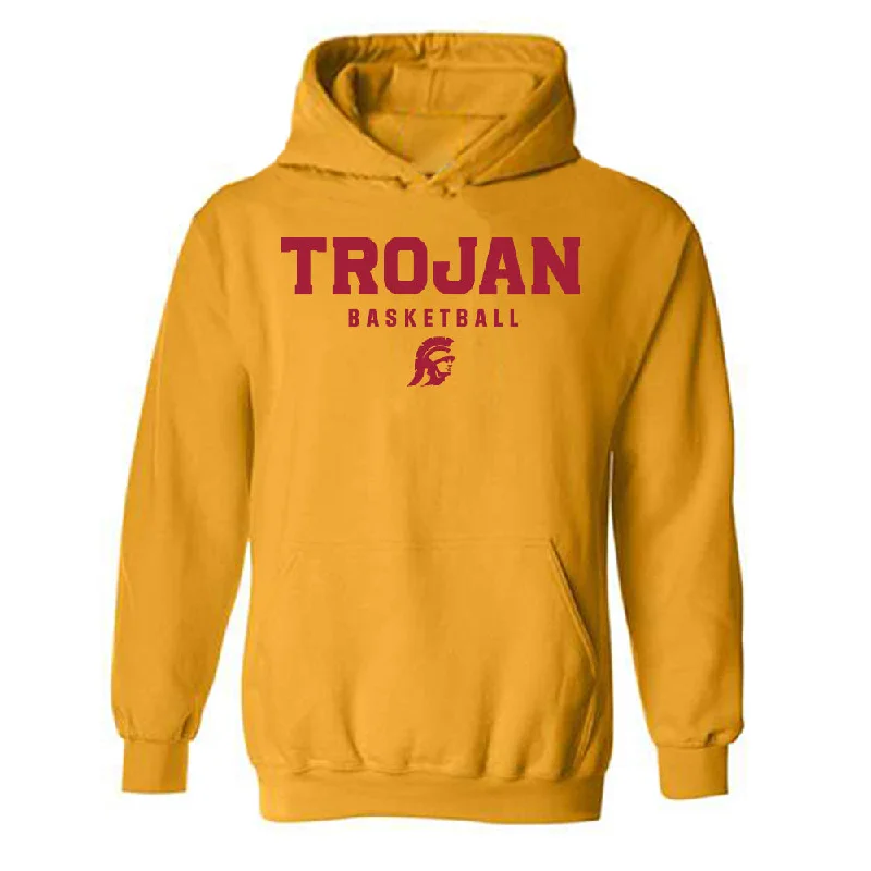 USC - NCAA Women's Basketball : Rian Forestier - Hooded Sweatshirt Hoodie with Hem Drawcord Adjustable Customizable