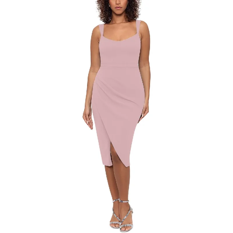Betsy & Adam Womens Pleated Knit Evening Dress Tunics Gym athletic