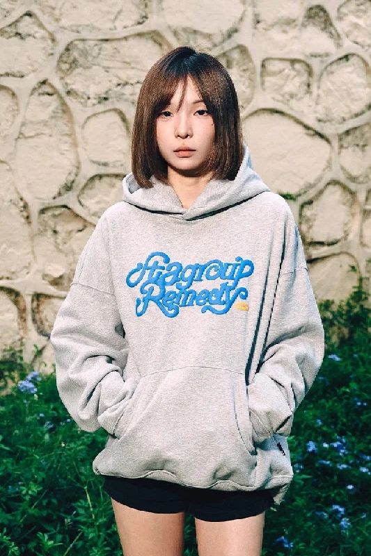 Puff Print Logo Hoodie Hoodie with Logo Branding Identity