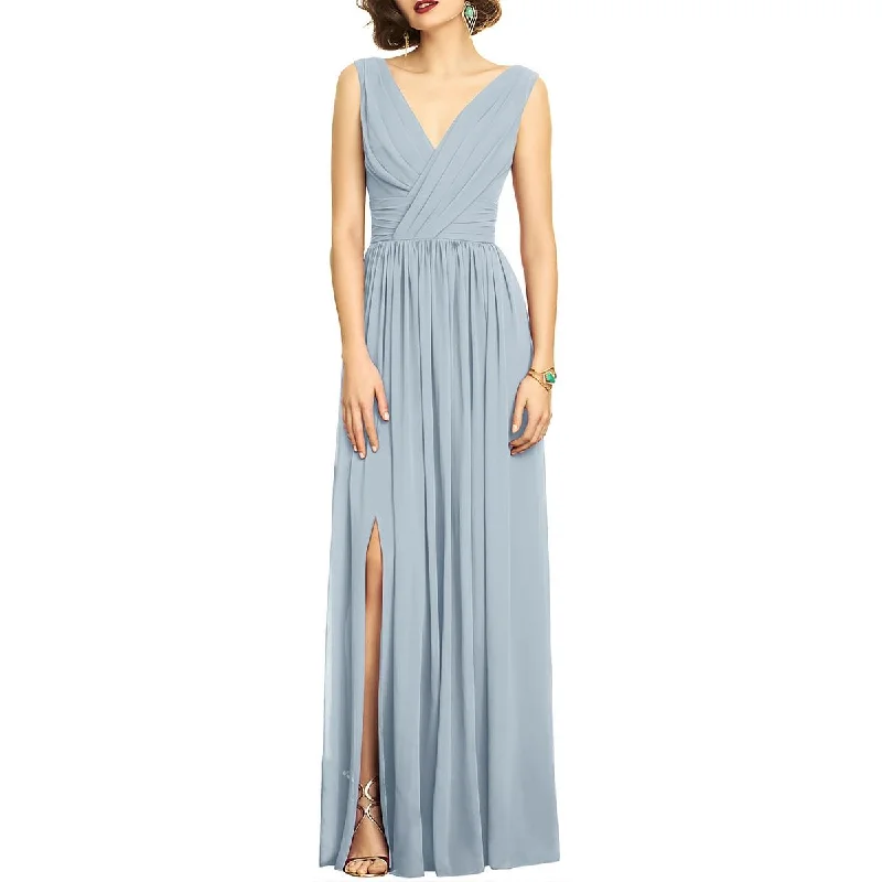 Dessy Collection by Vivian Diamond Womens Chiffon Wedding Evening Dress Tunics Chinos classic