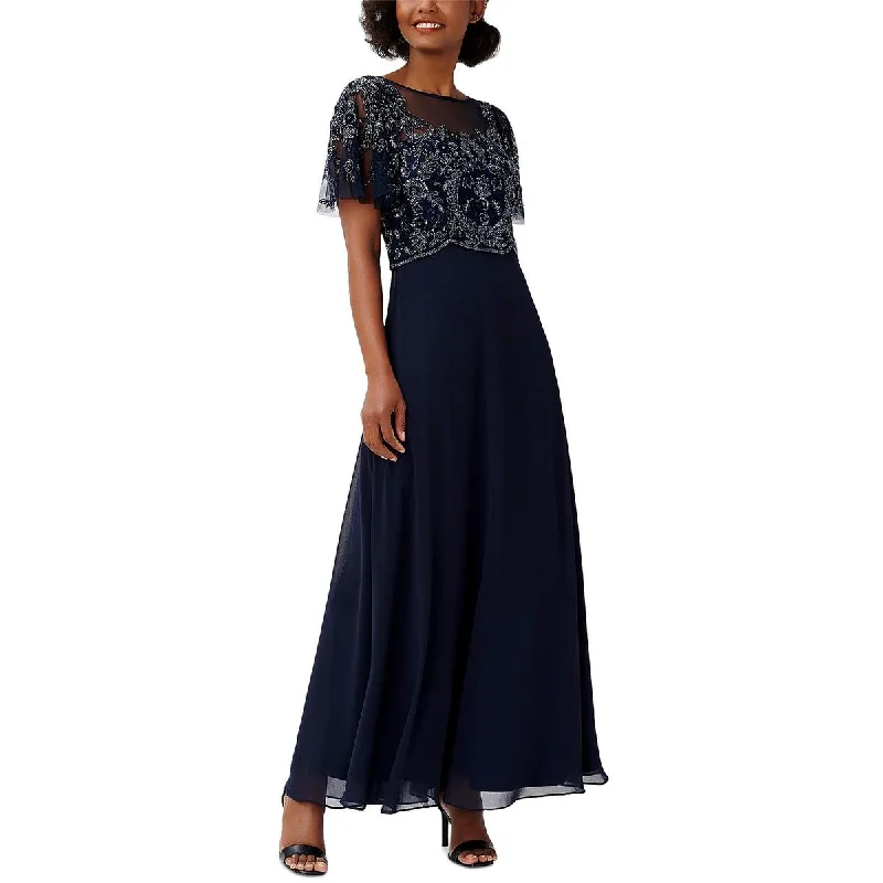 Adrianna Papell Womens Evening Dress Shift Classic Vintage