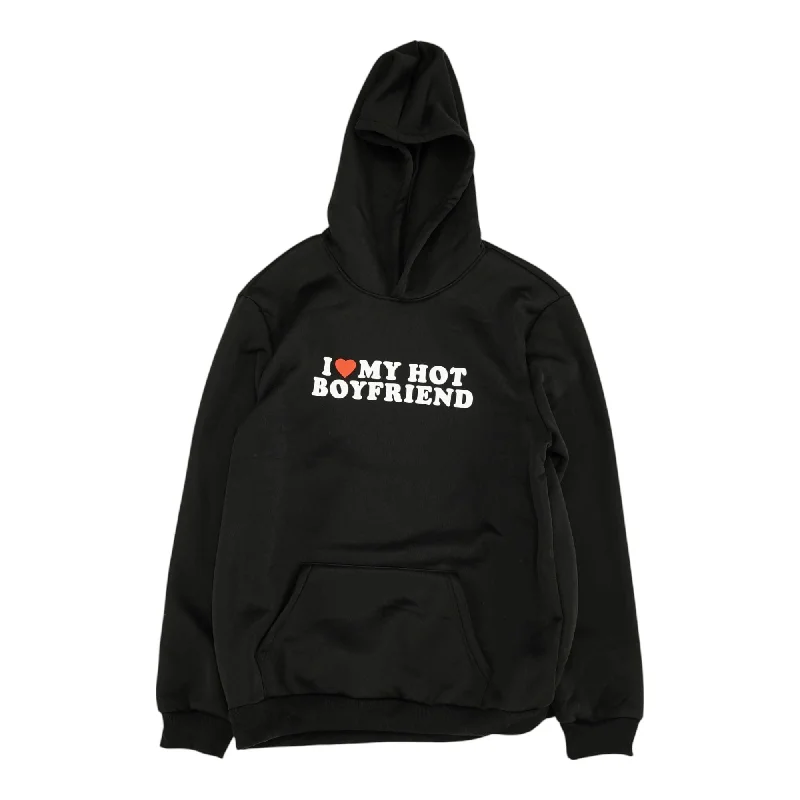 Black Solid Hoodie Hoodie with Rhinestones Sparkly Elegant