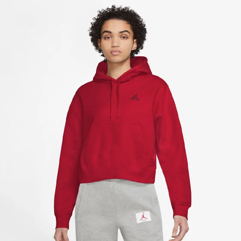 Women's Jordan Essentials Fleece Hoodie Hoodie with Ribbed Cuffs Snug Fit Comfort