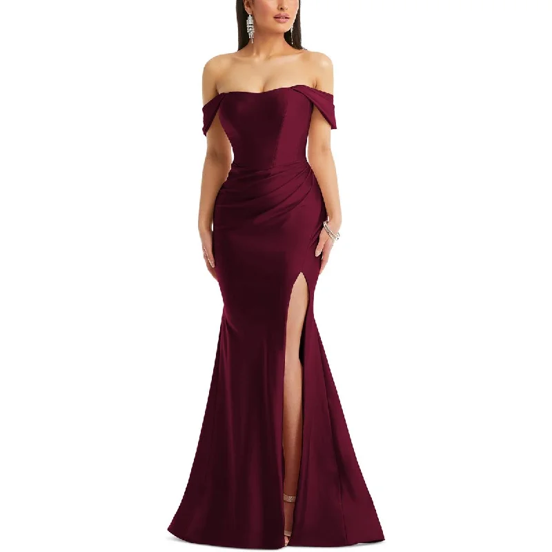 Cynthia & Sahar Womens Satin Corset Evening Dress Tunic Top Casual